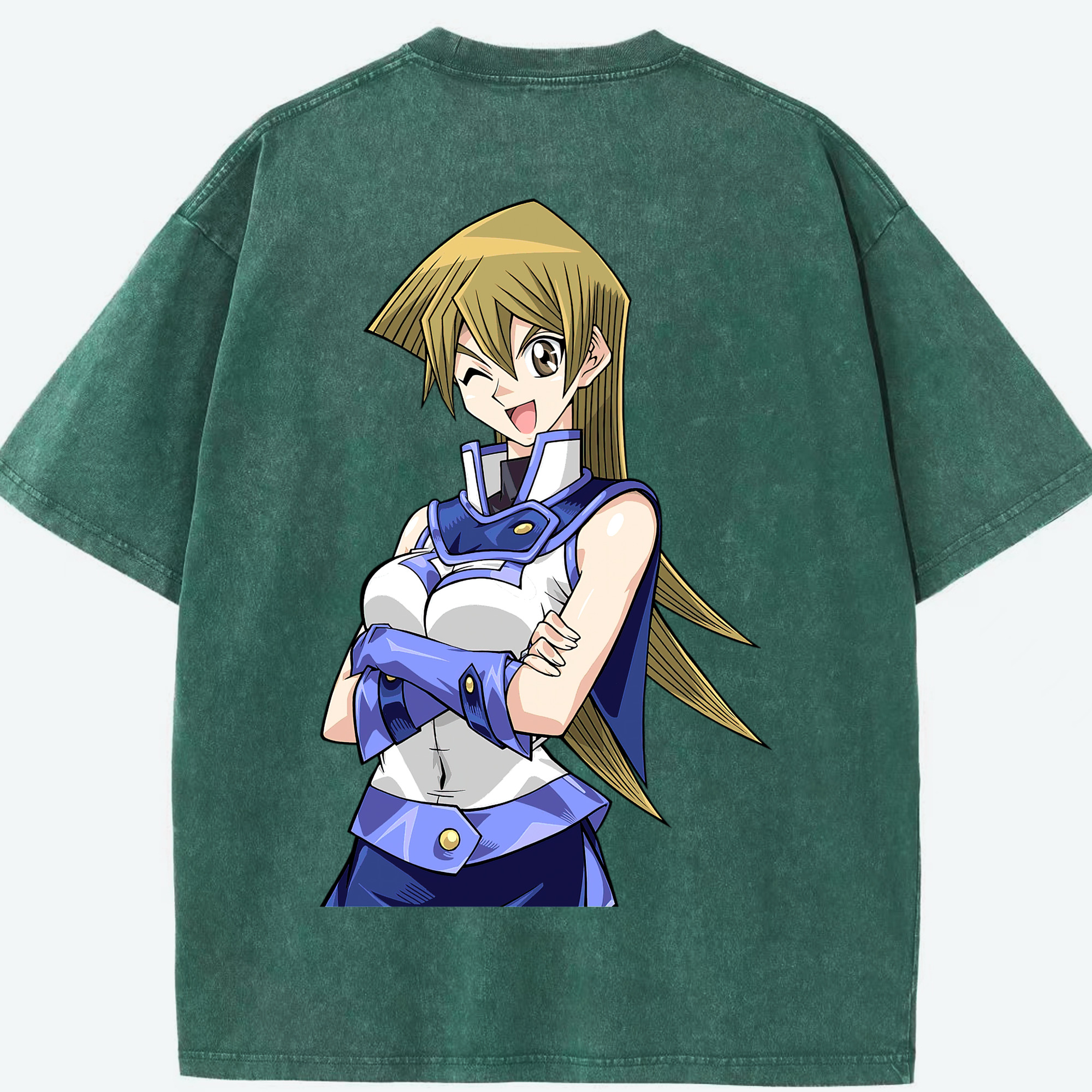 （画像用） 遊☆戯☆王 Yu-Gi-Oh! 綿100% ヴィンテージ風 半袖Tシャツ（背面プリント）